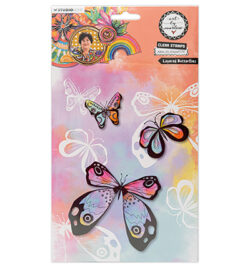 "PRE ORDER" (16-01-2025) ABM-25-STAMP779 - Layered Butterflies Art By Marlene nr.779