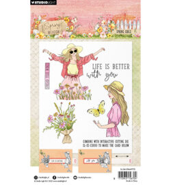 "PRE ORDER" (23-01-2025) SL-SM-STAMP772 - Spring Girls Spring Meadow nr.772 - Afbeelding 2