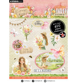 "PRE ORDER" (23-01-2025) SL-SM-DCPP268 - Paper Pad Paper Elements Spring Meadow nr.268