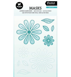 "PRE ORDER" (23-01-2025) SL-ES-MASK344 - Embroidery, Large Daisy Essentials nr.344