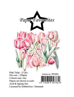 Paper Favourites Die-Cuts Pink Tulip