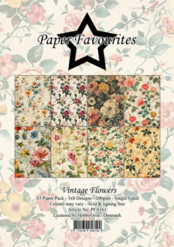 Paper Favourites A5 Vintage Flowers