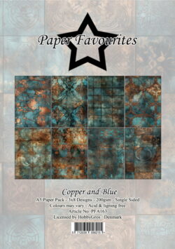 Paper Favourites A5 Copper and blue