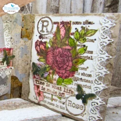 CS392 - Rose Clearstamp - Afbeelding 3